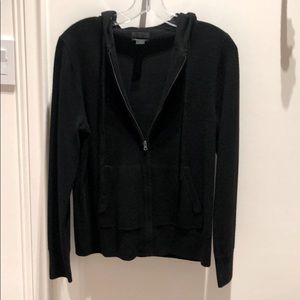 Cashmere black hoodie